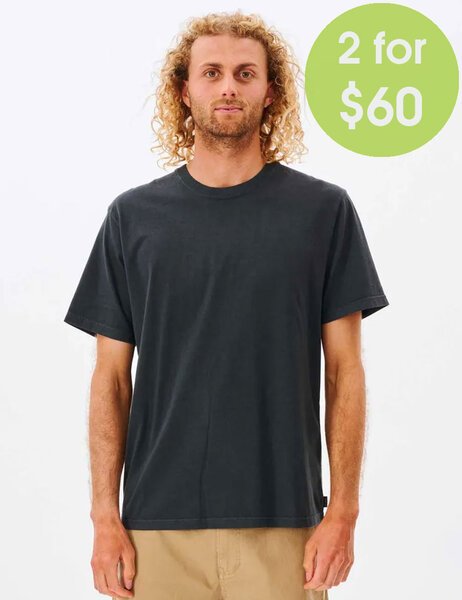 2FOR 60 PLAIN WASH TEE-mens-Backdoor Surf