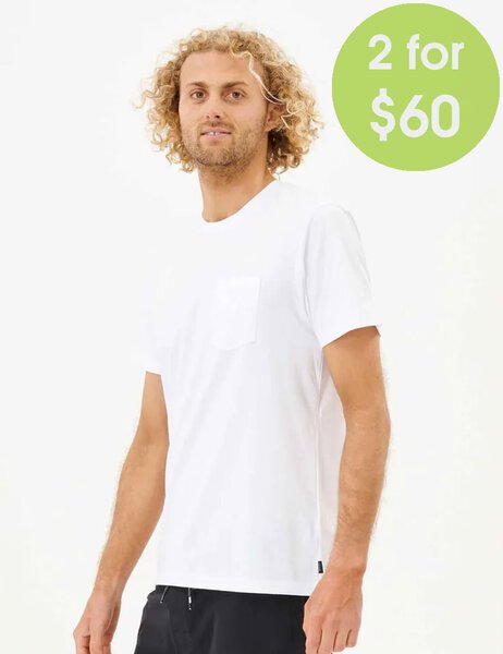 2FOR 60 PLAIN POCKET TEE-mens-Backdoor Surf