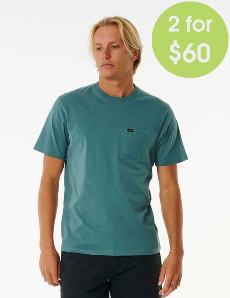 2FOR 60 PLAIN POCKET TEE-mens-Backdoor Surf