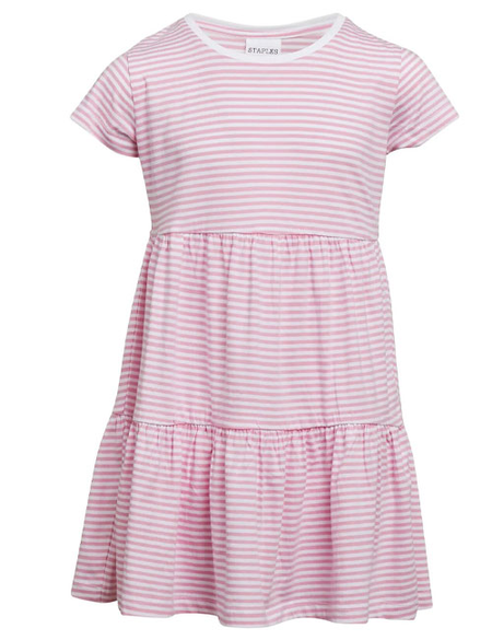 GIRLS STRIPE BEACH DRESS