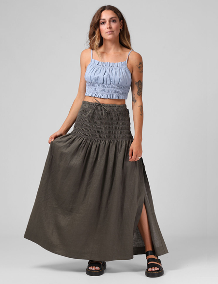 SHELL MAXI SKIRT