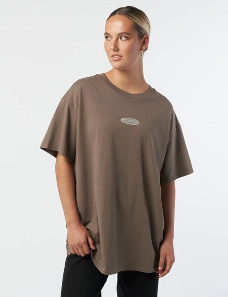 HERITAGE LOGO TEE-womens-Backdoor Surf