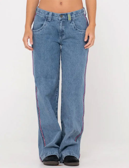 FLIP MOMMY LOW RISE WIDE LEG JEAN