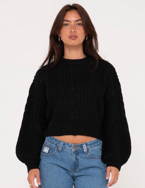 FOLKTALE CROP CHUNKY KNIT-womens-Backdoor Surf