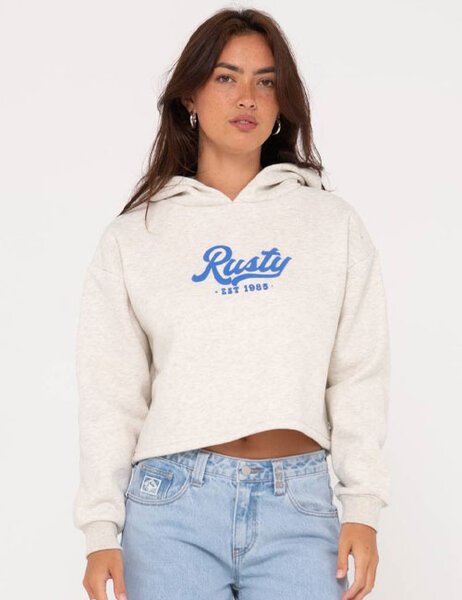 RUSTY OLD SCHOOL CROPPED HOOD-womens-Backdoor Surf