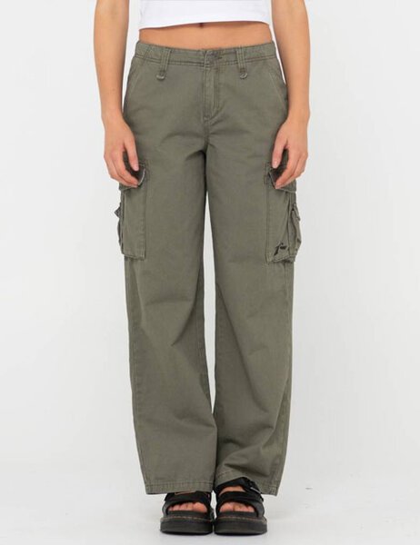 TANK GIRL LOW RISE WIDE FIT CARGO PANT-womens-Backdoor Surf