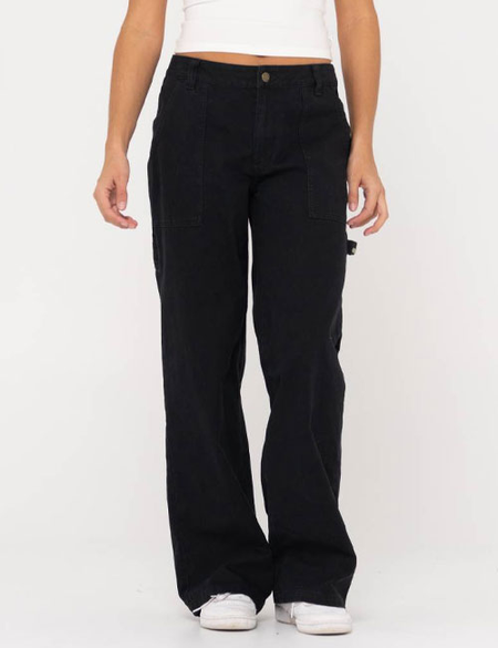 BILLIE LOW WIDE CANVAS CARPENTER PANT