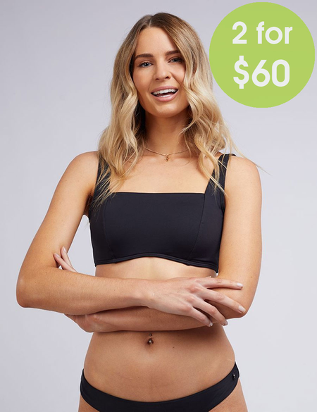 2FOR 60 ESSENTIALS UNDERWIRE BRALETTE BIKINI TOP D-DD