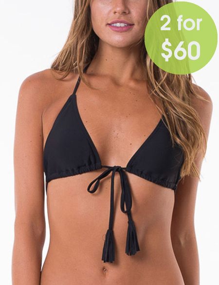 2FOR 60 TRI EVE FRONT TIE BIKINI TOP