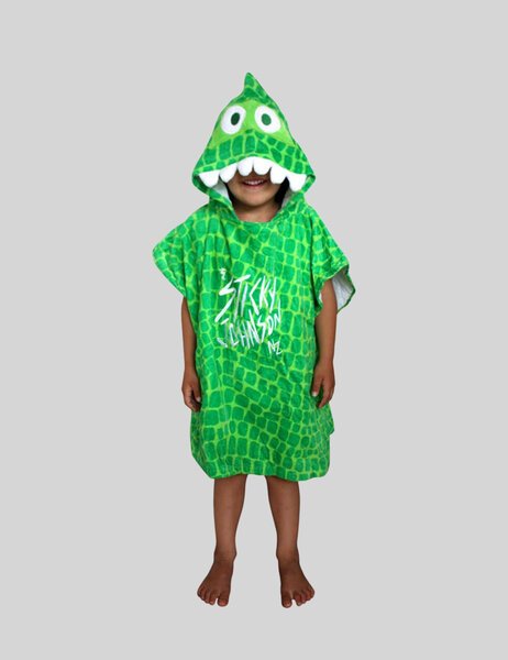 KIDS DINO HOODED TOWEL-kids-Backdoor Surf