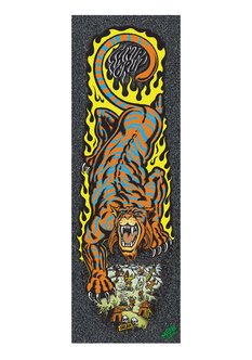 SANTA CRUZ SALBA TIGER GRIP TAPE-skate-Backdoor Surf