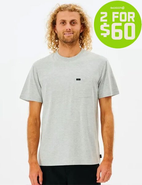 2FOR 60PLAIN POCKET TEE-mens-Backdoor Surf