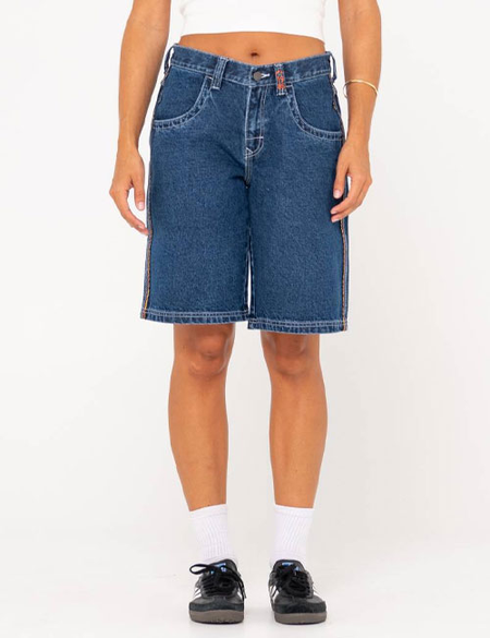 FLIP MOMMY LOW RISE WIDE LEG DENIM SHORT