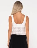 OLIVIA TEXTURED SKIMMER TOP