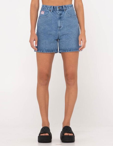 CYPRUS HIGH DENIM SHORT-womens-Backdoor Surf