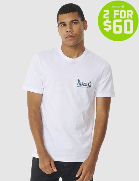 2FOR 60 RAYZED AND HAZED TEE-mens-Backdoor Surf