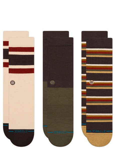 MILL HOUSE CREW SOCKS - 3 PACK-mens-Backdoor Surf