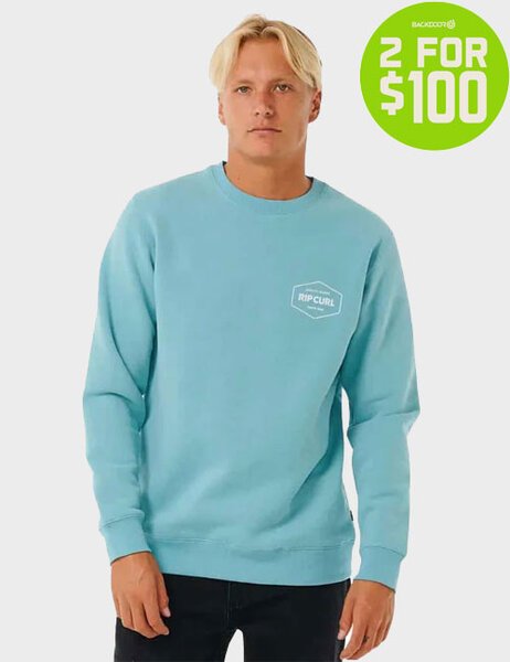 2FOR 100 STAPLER CREW-mens-Backdoor Surf