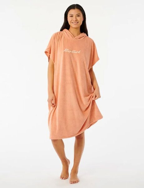 SCRIPT HOODED TOWEL-womens-Backdoor Surf