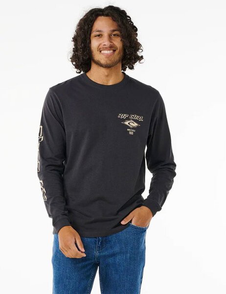 FADE OUT ICON LS TEE-mens-Backdoor Surf