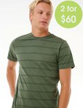 2FOR 60 PLAIN STRIPE TEE