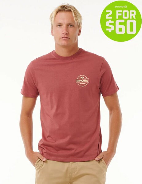 2FOR 60 STAPLE TEE-mens-Backdoor Surf