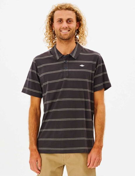 PLAIN STRIPE POLO-mens-Backdoor Surf