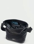 STRAPPED PU SHOULDER BAG