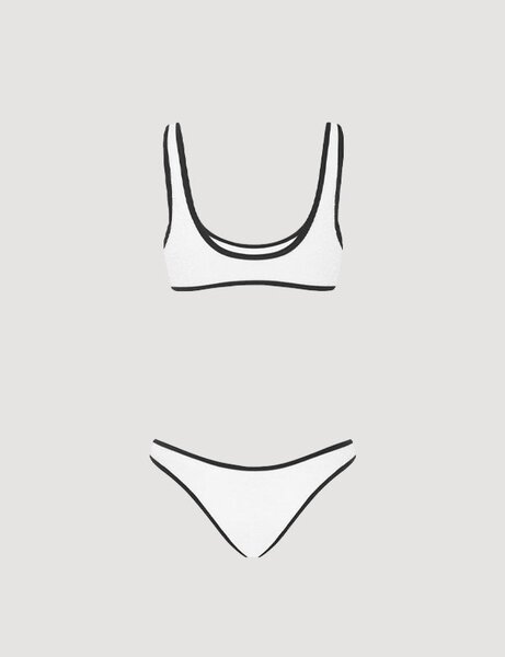 THE 90'S DUO CROP BIKINI TOP-womens-Backdoor Surf