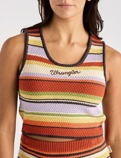 FLAT KNIT TANK SUNSET-womens-Backdoor Surf