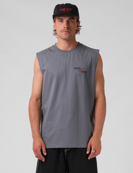 FAST LANE MUSCLE TEE-mens-Backdoor Surf