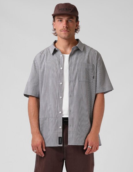 PIN STRIPE SHIRT-mens-Backdoor Surf