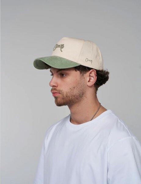 SCRIPTED 1/2 CORD SNAPBACK-mens-Backdoor Surf