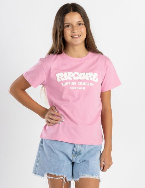 GIRLS SURF PUFF RELAXED TEE-kids-Backdoor Surf