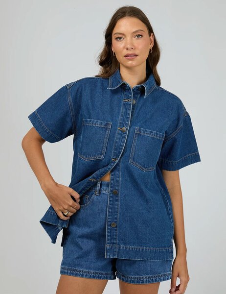 SIMI DENIM SHIRT-womens-Backdoor Surf