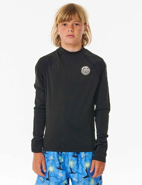 BOYS ICONS UV BRUSHED LS RASHIE-wetsuits-Backdoor Surf